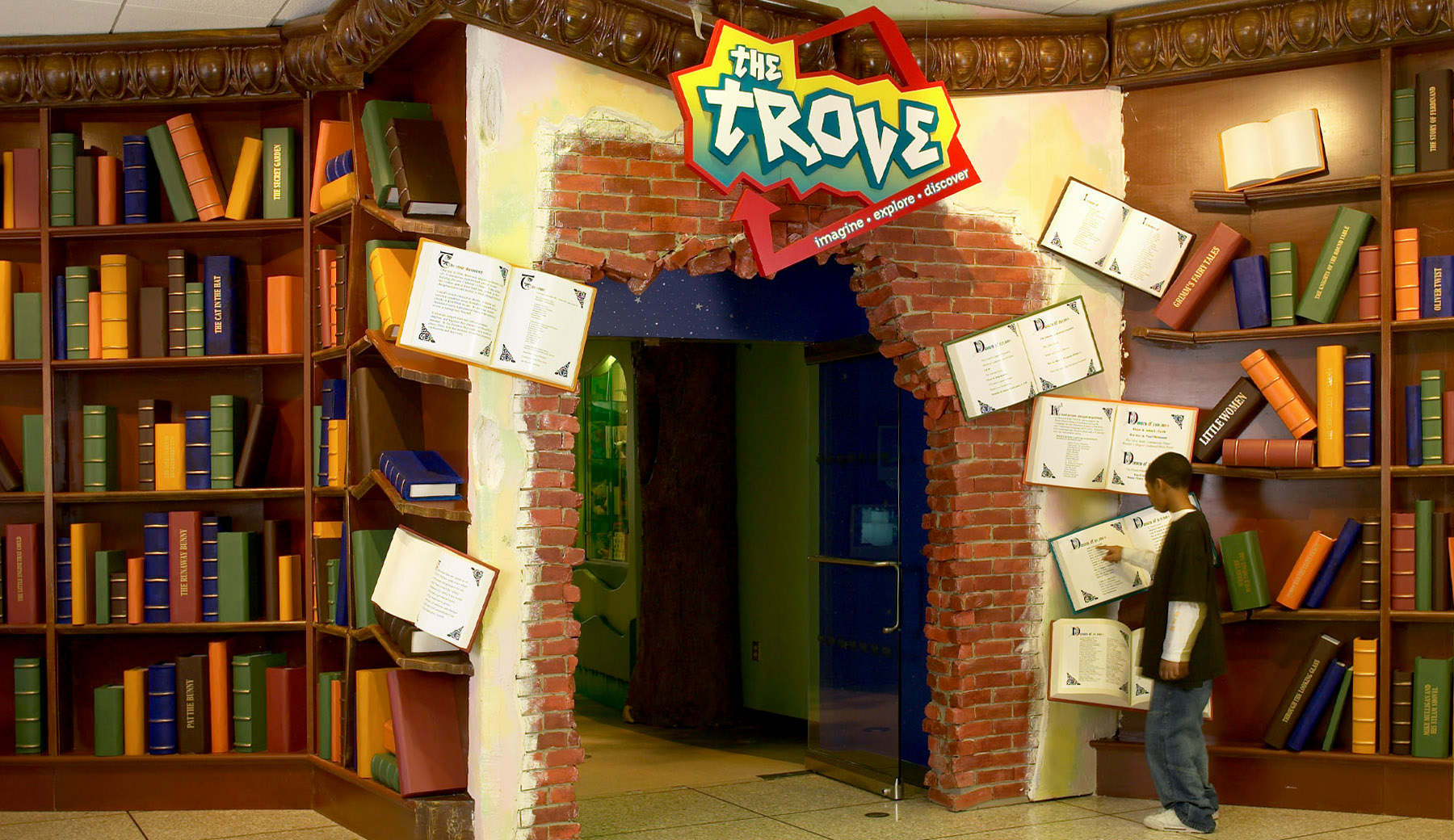 Upper Lobby Entrance to Children’s Library, “The Trove.”